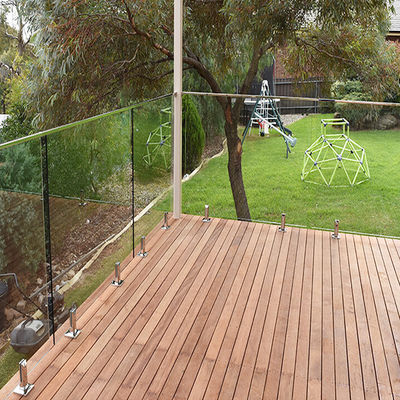 Aluminum U Channel Frameless Tempered Glass Outdoor Deck Balustrade Railing Professional Manufacturer