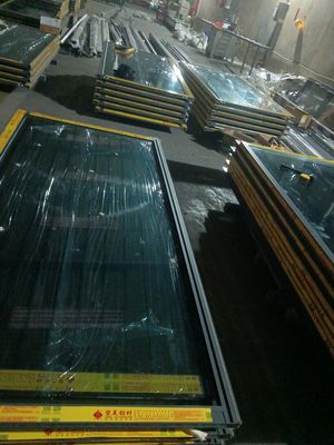 Толстая рама складной стеклянной двери внутренний пылестойкий легкая чистка