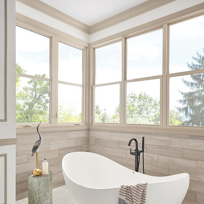 Звуконепроницаемое энергоэффективное алюминиевое раскачивающееся окно с 10-летней гарантией и двойным стеклом