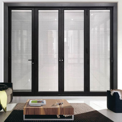 Высококачественная алюминиевая складная дверь с индивидуальной шириной рамы и звукоизоляцией