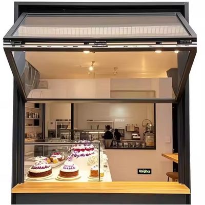 Алюминиевые складываемые окна с звукоизоляцией двойные стекла и твердое закаленное стекло