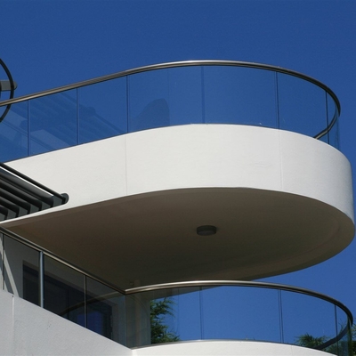 Customized Black Coating Frameless U Channel Glass Railing Glass Balustrade